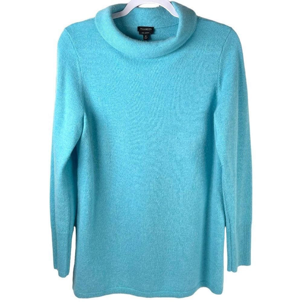 Talbots Light Blue Cowl Neck Sweater